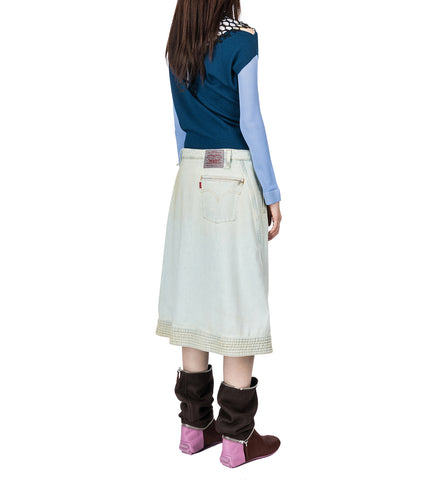 HEISS KNIT LEOTARD SKY BLUE