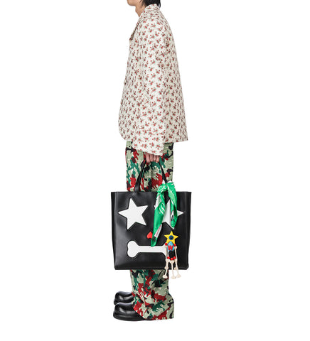 STARRY EYES TOTE BAG BLACK
