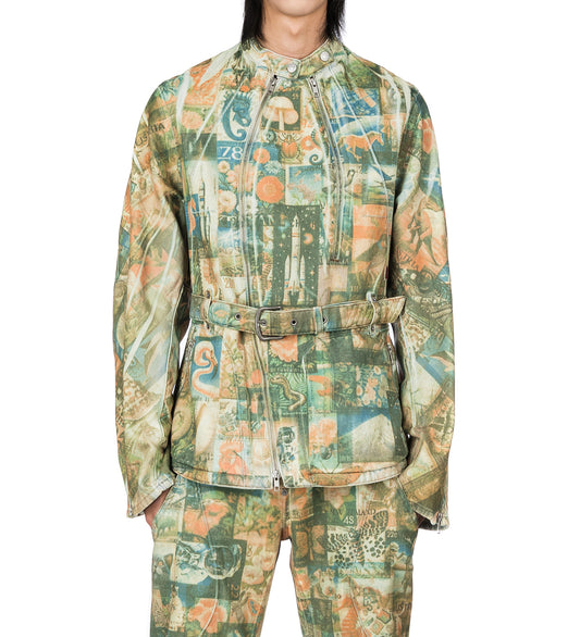 KIKO KOSTADINOV X LEVI'S CARINA WAISTED JACKET POST PRINT