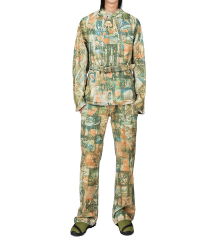 KIKO KOSTADINOV X LEVI'S CARINA WAISTED JACKET POST PRINT