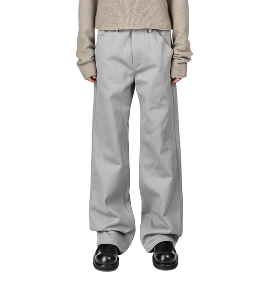 GABARDINE TROUSERS FOG RUSTIC
