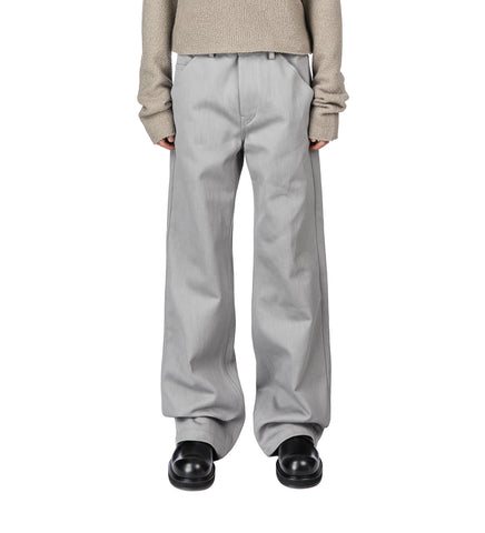 GABARDINE TROUSERS FOG RUSTIC