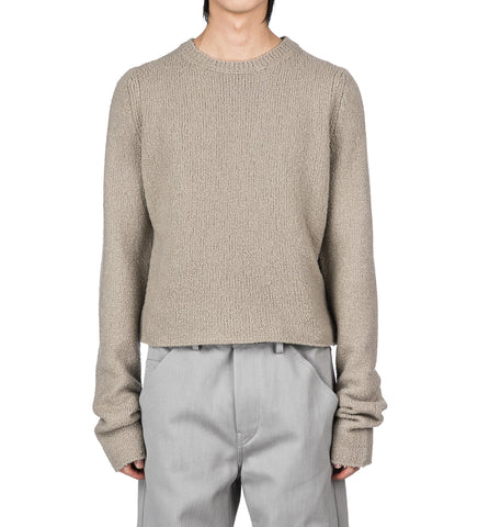 WOOL BOUCLE ROUNDNECK FOG BOUCLE