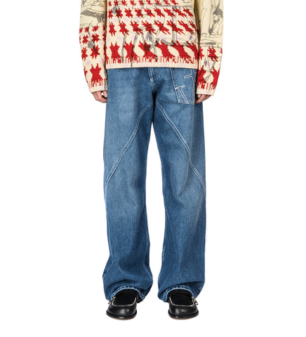 TWISTED WORKWEAR JEANS LIGHT BLUE