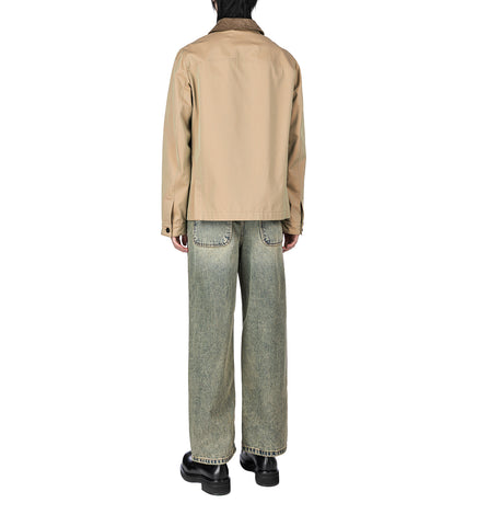 MILTON TEAWASH DENIM CARPENTER TROUSERS BLUE