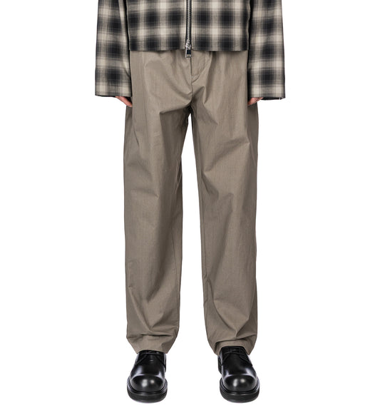 ED UNLINED COTTON DRAWSTRING TROUSERS WEIMARANER GREY