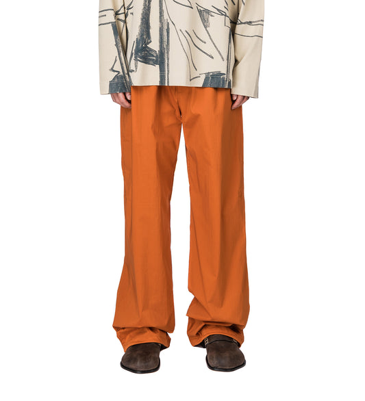 GATHERED WAIST TRACKSUIT BOTTOM GINGER