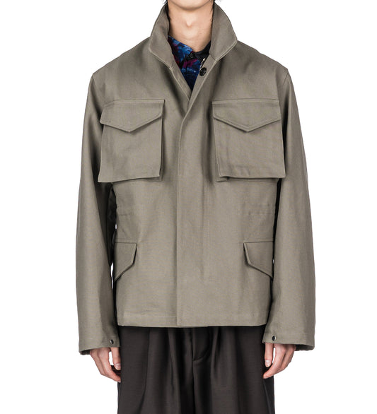 YVES MIDWEIGHT OXFORD FIELD JACKET WEIMARANER GREY