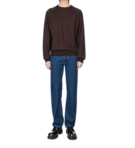 JACK CREW NECK CASHWOOL SWEATER DARK CHOCOLATE