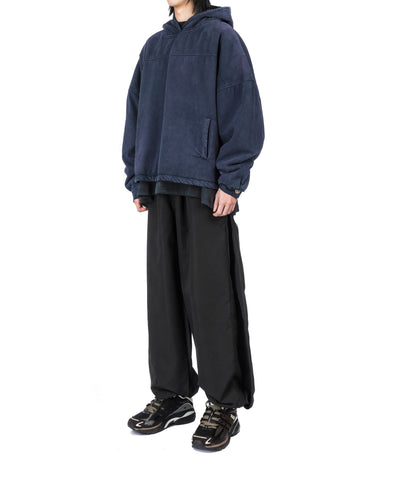 COVER WOVEN HOODIE FADED AZURE