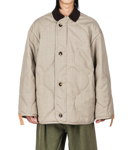 QUILTED JACKET CLAY MELANGE