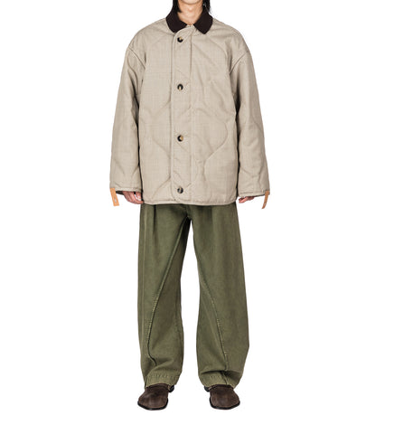 QUILTED JACKET CLAY MELANGE