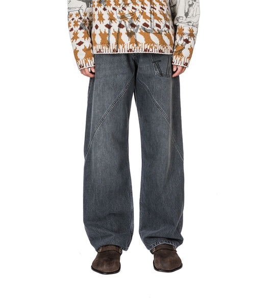 TWISTED WORKWEAR JEANS GREY