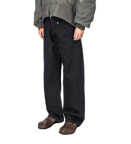 TWISTED WORKWEAR JEANS BLACK