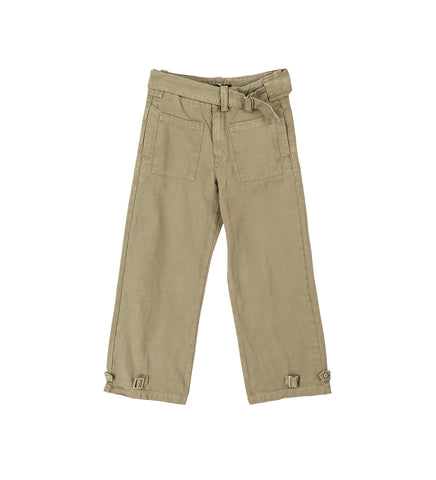 BELTED FATIGUES MILITARY GREEN