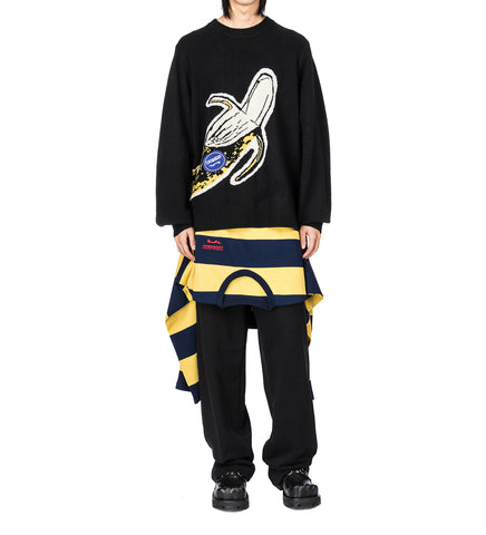 BANANA GRAPHIC JUMPER BLACK