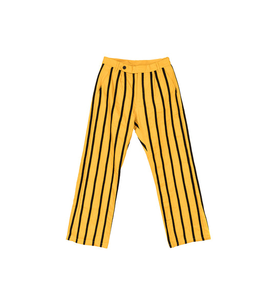 PENCIL TROUSERS YELLOW/BLACK