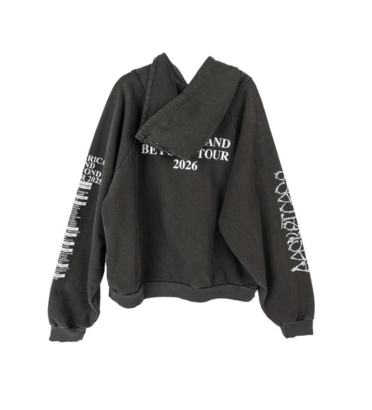 MASSACRE ZIP UP VINTAGE BLACK