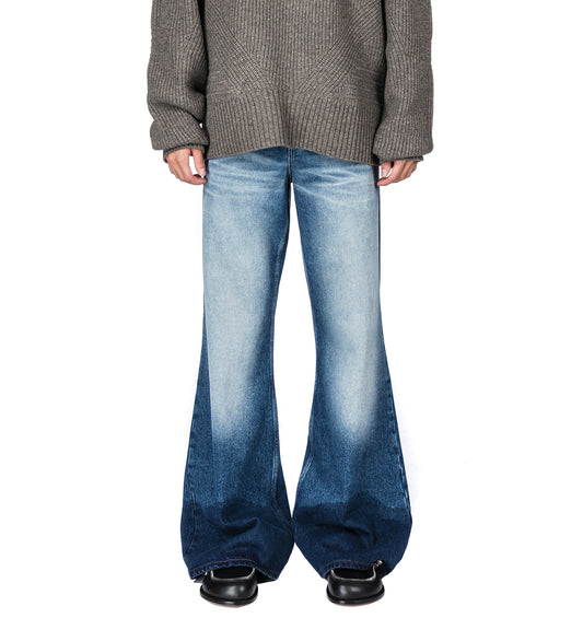 SAMY WIDE LEG WET BLUE DENIM