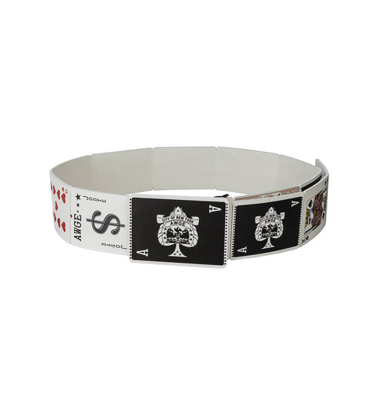 CARDS BELT WHITE