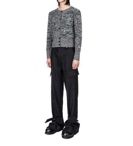 CROCODILE GILET GREY/BLACK