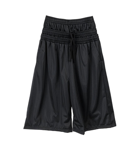 STACKED JERSEY SHORTS BLACK