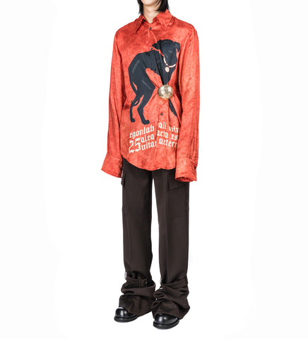 DOUBLE SLEEVES SHIRT DOG FULL PRINT