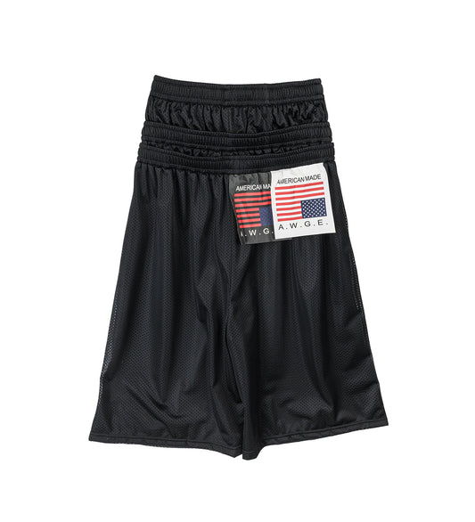 STACKED JERSEY SHORTS BLACK