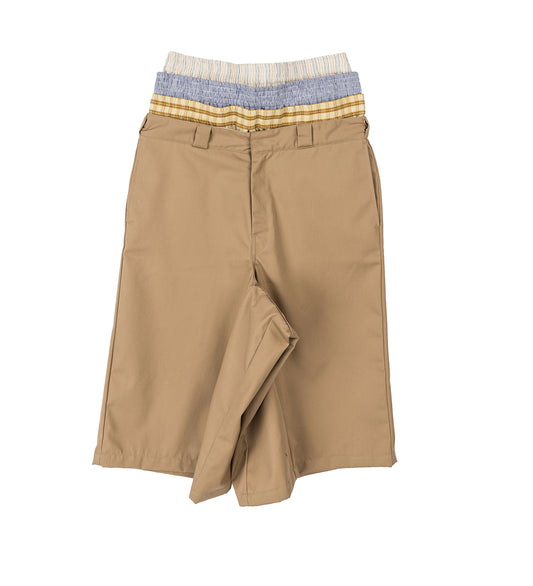 STACKED BERMUDAS GABARDINE BEIGE