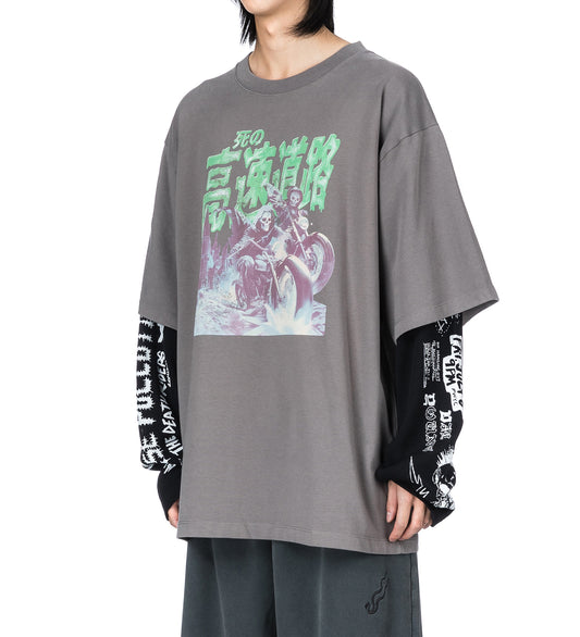 DOUBLE DECK TEE GHOST RIDER/LIGHT SMOKE