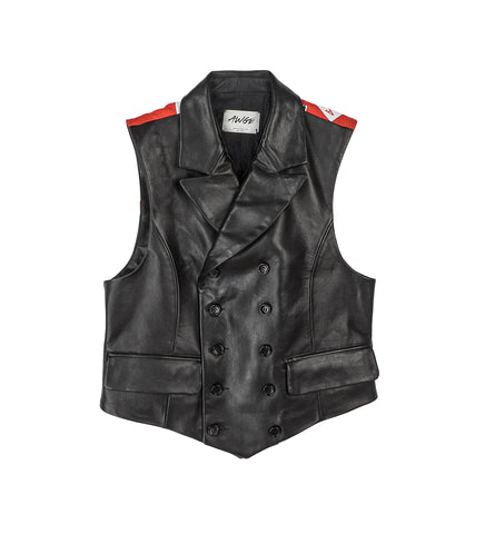 DOUBLE-BREASTED VEST BLACK