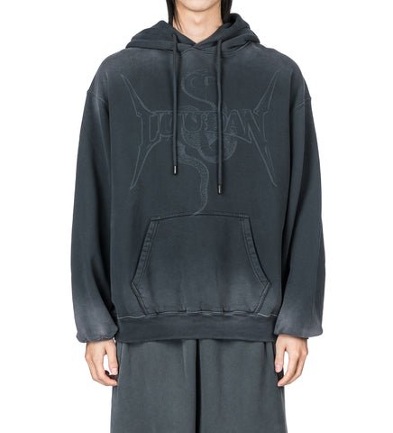 SLOUCH HOODIE METAL SNAKE/BLACK SMOKE