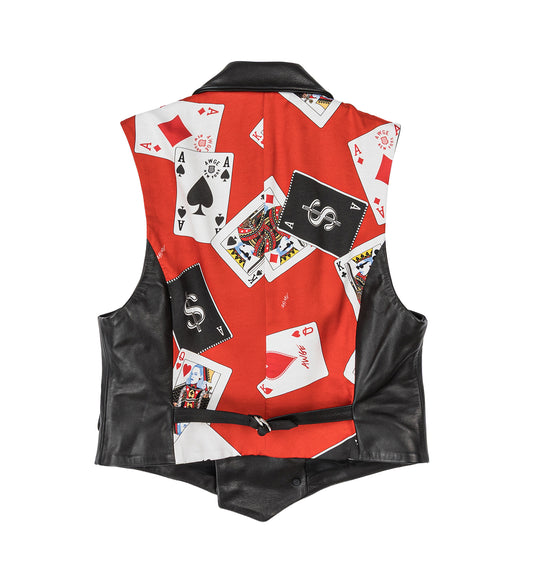 DOUBLE-BREASTED VEST BLACK