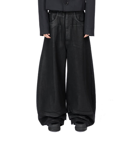 COATED DOUBLE XL JEANS COATED BLACK