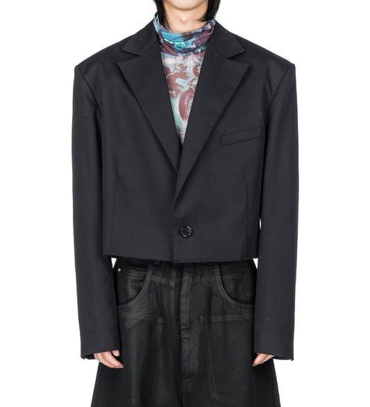 SLASHED BLAZER BLACK