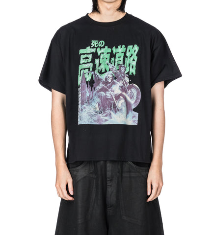 BOX TEE BLACK/GREEN GHOST RIDERS