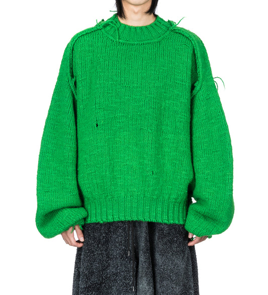 KINGPIN KNIT SWEATER NEON GREEN
