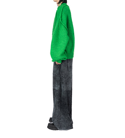 KINGPIN KNIT SWEATER NEON GREEN