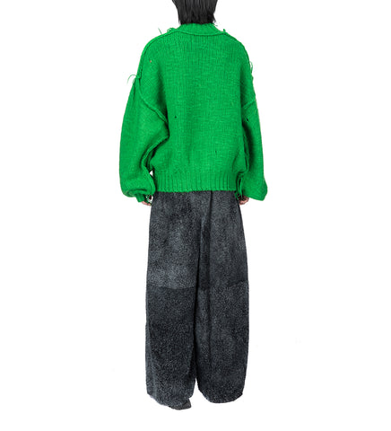 KINGPIN KNIT SWEATER NEON GREEN