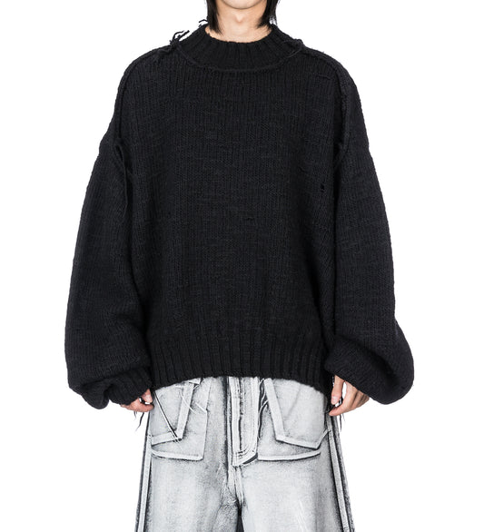 KINGPIN KNIT SWEATER BLACK