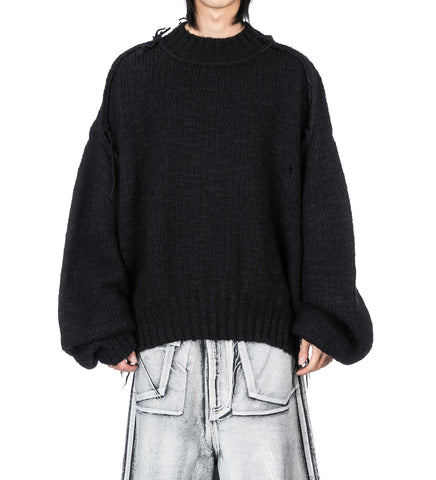 KINGPIN KNIT SWEATER BLACK