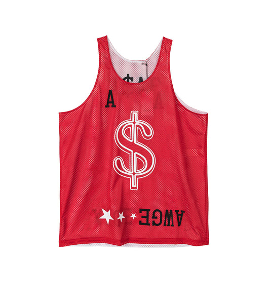JODYE TANK REVERSIBLE WHITE/RED