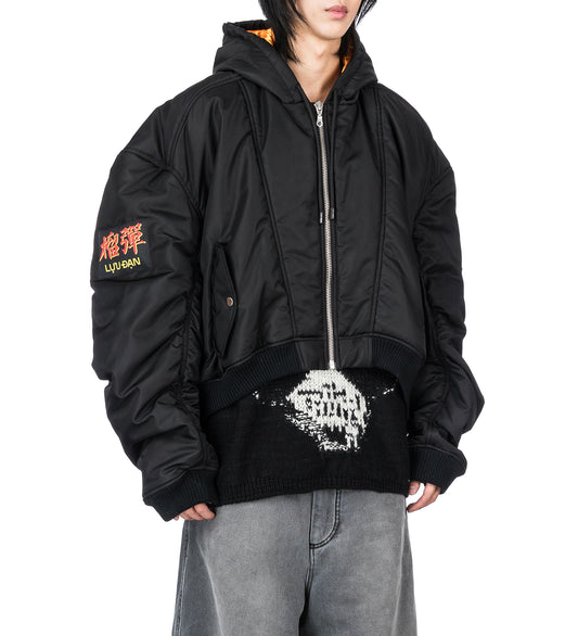 PATCH BOMBER BLACK