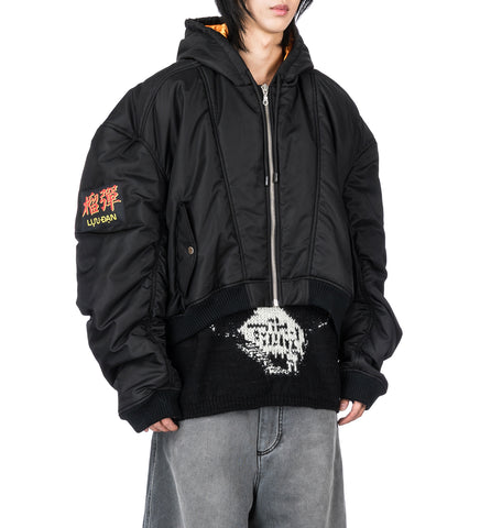 PATCH BOMBER BLACK