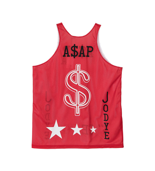 JODYE TANK REVERSIBLE WHITE/RED