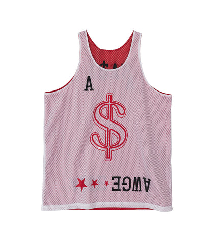 JODYE TANK REVERSIBLE WHITE/RED