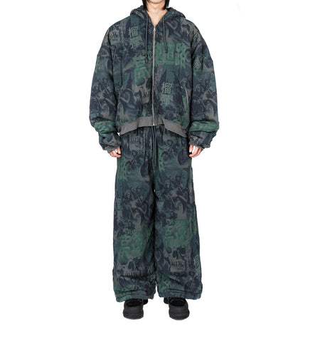 WADDED HOODIE SCENIC GHOST RIDERS/DARK SMOKE