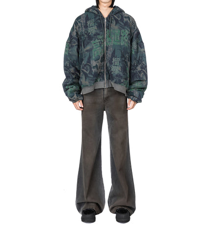 WADDED HOODIE SCENIC GHOST RIDERS/DARK SMOKE