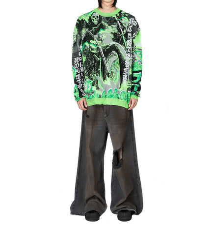 DUMPSTER DENIM JEANS DIRTY OUTCAST GREY