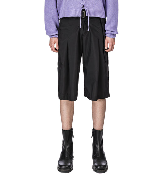 GURKHA ELASTICATED SHORTS BLACK